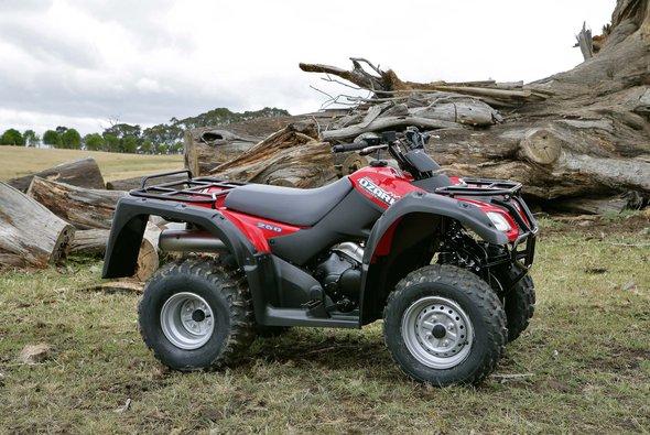 FLAME RED OZARK 250 The Ozark 250 is engineered to be practical, with nimble handling and a comfortable ride even when the going gets rough.