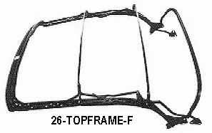 00 R Complete CONVERTIBLE TOP FRAMES [fasteners included] 20-520C Top Frame BOLT SET the special chrome bolts that hold the top frame
