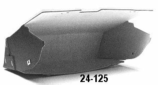 00 R 24-302 Convertible Rear Seat Back Rest Panel 29.