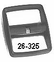 162 26-325 Seat Belt RETRACTOR, black plastic, fits on existing belts, approximately 3 square, rolls up belt nicely, need 1 for each half of 1 belt, Each. 10.