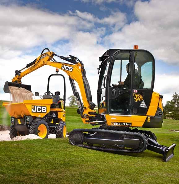 APPLICATION. The JCB site dumper range spans machines with payloads of one to ten tonnes, so you can be assured of finding the perfect model for your needs. Powering it all.