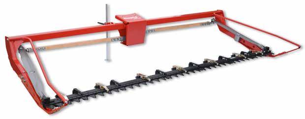 Twin blade cutter bars are used in agriculture for forage production, as