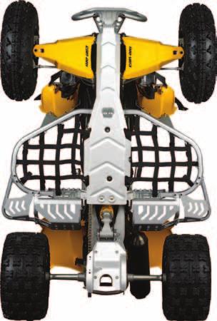 715000517 Black 715000589 Yellow X PACKAGE Chassis Skid Plate Lightweight and strong full chassis skid plate. 5052 3 mm [ 1 /8"] stamped aluminum construction. Recessed bolt holes.