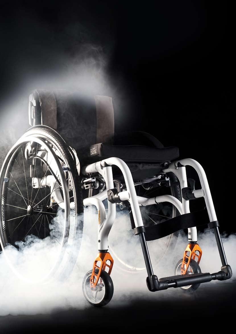 The lightest folding wheelchair in