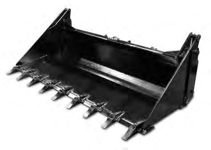 4-N-1 Buckets Picture shown with optional weld on teeth. 2" cylinders on compact tractor 2.