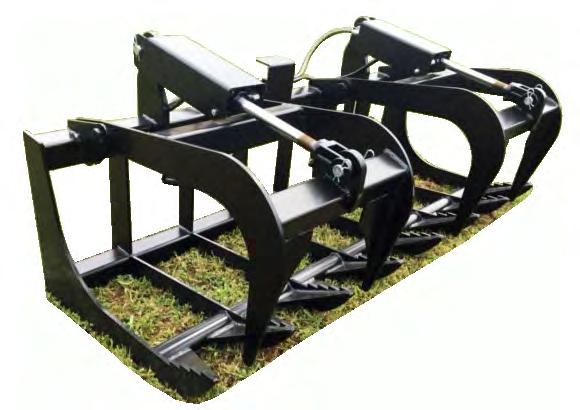 Economy Root Grapples Dual Cylinder Designed for tractors up to 45hp 2 x 8 stroke cylinders Available sizes: 60", 66", 72", 78 Our economy