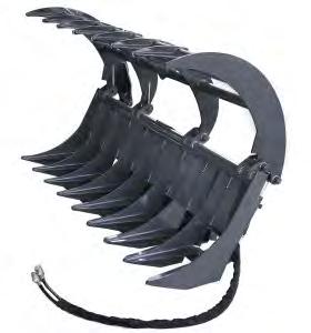 Our Standard Duty Grapple Rakes are built with 3/8" top quality steel and is rated for 35-50 HP machines.