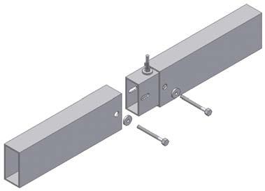 Both the support and connection of the Center Hung Tray sections are accomplished by a single splice coupling designed to save time.