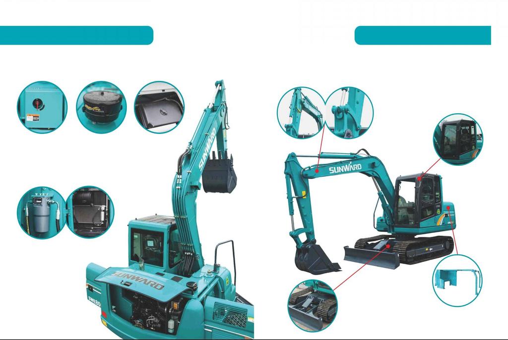 A perfect machine for urban construction and an expert on efficient and energy conservation Accessible maintenance Convenient maintenance for the whole machine with reasonably arranged parts in