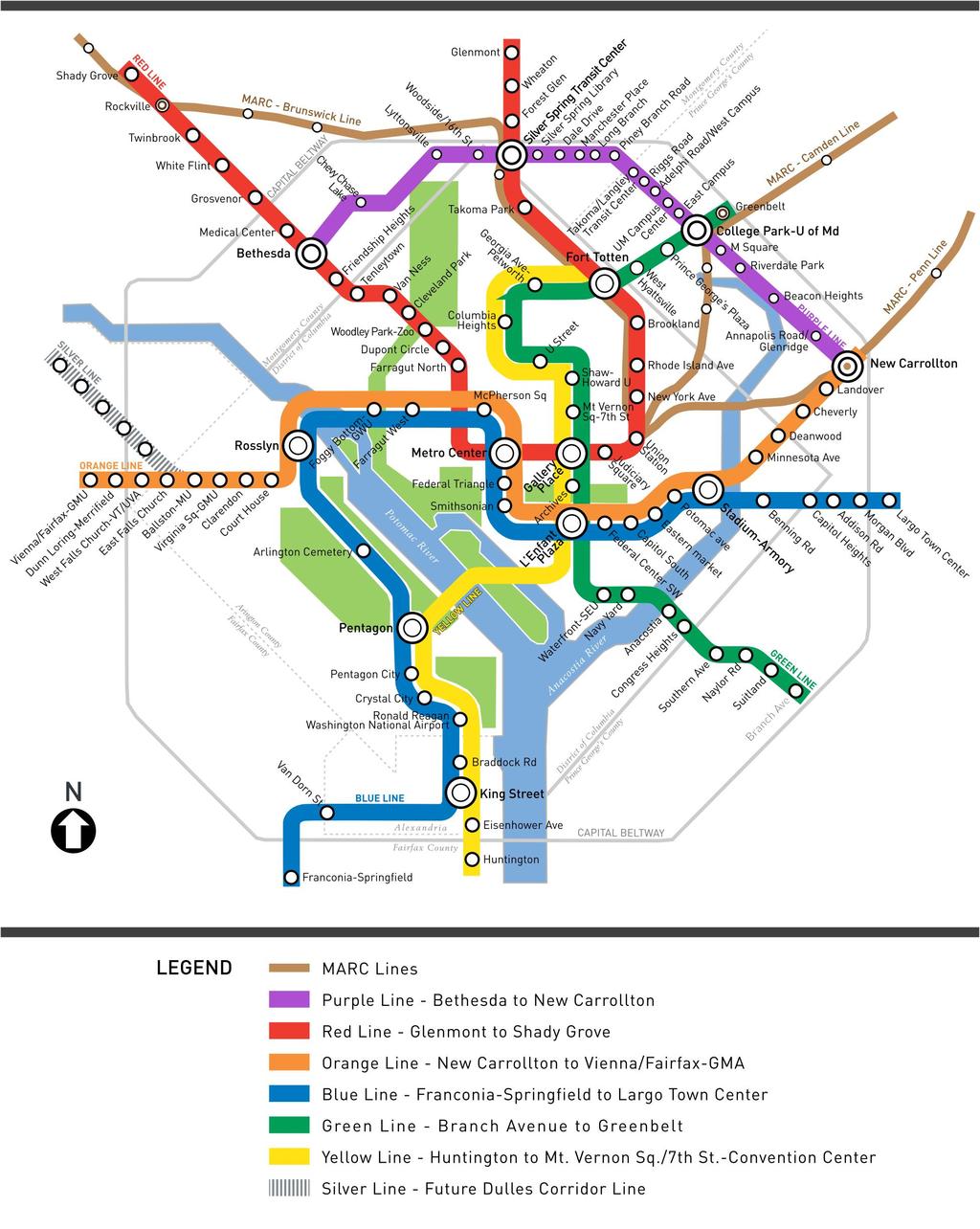 Project Overview Connects with: 4 Metrorail Stations All 3 MARC Commuter Rail Lines Amtrak