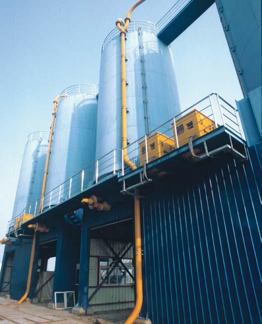 Silo technology Putzmeister silos have been designed especially for highly dewatered and viscous sludges.