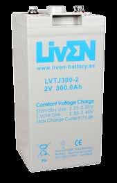 LVTJ Serie / VRLA-GEL / 2V STATIONARY LIVEN LVTJ series batteries (50Ah-3000Ah) are manufactured with AGM separator and colloidal or foamed silica.