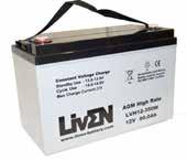 LVH Serie / VRLA-AGM / HIGH RATE LIVEN HIGH RATE series LVH(5Ah-225Ah) VRLA batteries are designed with AGM (Absorbent Glass Mat).