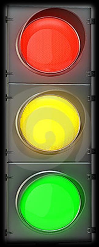 TRAFFIC SIGNS Red light: A motorist must stop before the intersection or crosswalk and remain stopped until the light changes to green Yellow light: A motorist should stop before the intersection or