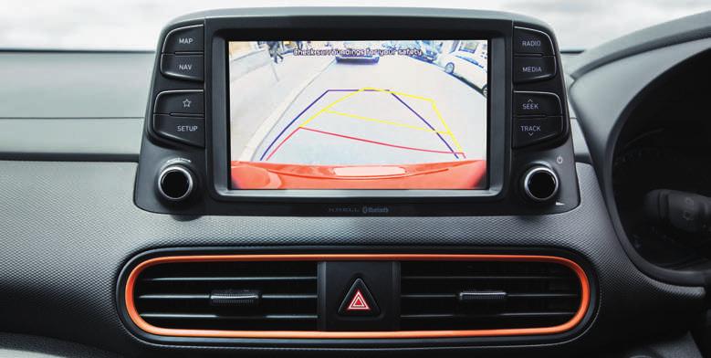 Featuring class-leading luminance for easy visibility, the Head-up Display (HUD) helps you stay safe by projecting important information