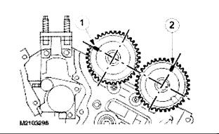 ALLDATA Online - 1999 Mercury Cougar V6-153 2.5L DOHC VIN L SFI - Service and... Page 6 of 16 1. Install the timing chain sprockets, crankshaft pulley washer and bolt. -Install the sprockets.
