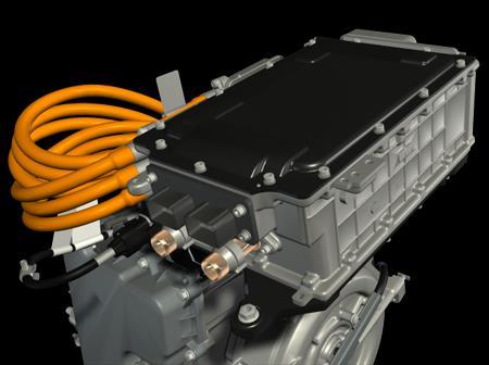 Power Electronics The power inverter module is located on the driver s side of the engine compartment and is mounted