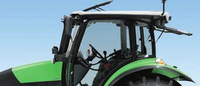 The cab of the Agrotron K is one of the largest in its class and, apart from an excellent view of working areas, also gives the driver the necessary comfort he needs for long and productive working