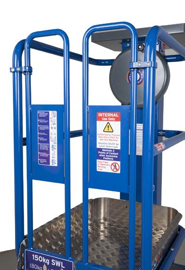 NORMAL OPERATION Only use the Ecolift internally, on hard level surfaces. Ensure a person is available at ground level to assist in case of emergency. 1. Position machine under application. 2.