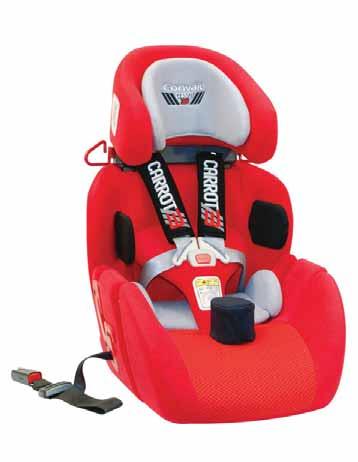 Restraint System CARROT 3 Upholstery Colors Red A Blue I Black B H C D G E F Features Shown A B C D E Head Support Positioning Belt Chest Support Pad Positioning Inserts Depth