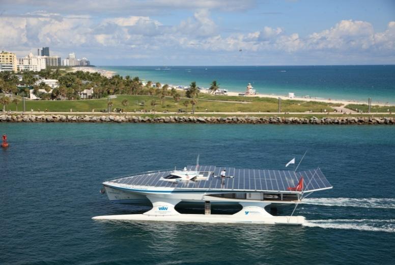 Partnership with PLANETSOLAR New horizons! From 2010/2012 the first solar boat expedition around the world will demonstrate that existing renewable energy technologies are reliable and effective.