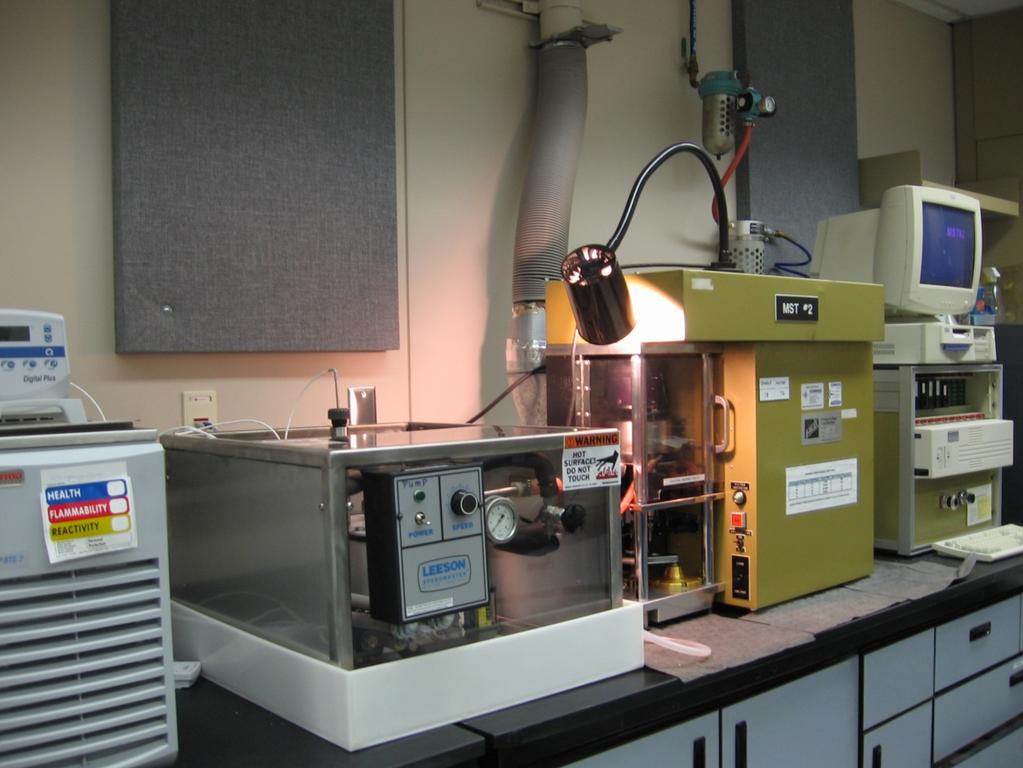 FALEX MULTI SPECIMEN TESTER WITH FORCED OIL RECIRCULATION FOR LUBRICATED TESTING Gear Pump and Oil