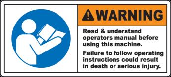 GENERAL SAFETY INSTRUCTIONS Read and