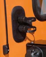It makes it possible for various cable connections to be routed into the cabin without water, dust or