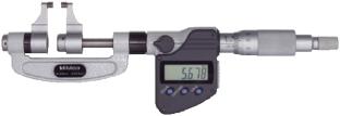 Cliper Type Mirometers SERIES 343, 143 Refer to the list of speiﬁtions. (exluding quntizing error for digitl models) Resolution*: 0.001mm or.00005"/0.001mm Grdution**: 0.01mm Fltness: 0.