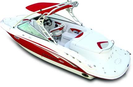 RADAR ARCH) BIMINI TOP WITH WAKEBOARD TOWER STANDARD: 256, 236 (WITH OPTIONAL WAKEBOARD