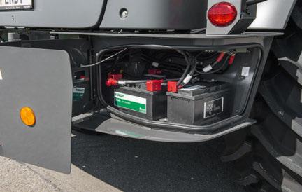 Easily accessible storage and battery compartments at the rear of the vehicle offer plenty of space, for example for