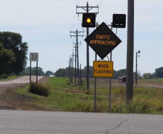 Rural Intersection Conflict Warning System Rural intersection conflict warning systems (RICWS) are supplementary warning devices to alert drivers on both the major and minor roadway approaches of