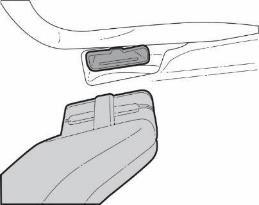 Open clip by sliding the top-side of the clip in the direction