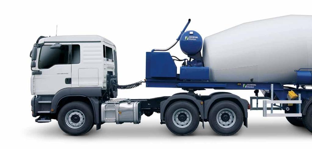 Stetter truck mixer on semi-trailers offer