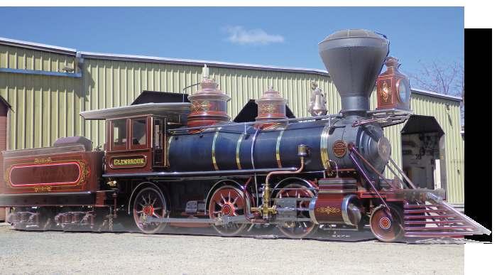 The restored Glenbrook is on display at the Nevada State Railroad Museum in Carson City, NV.