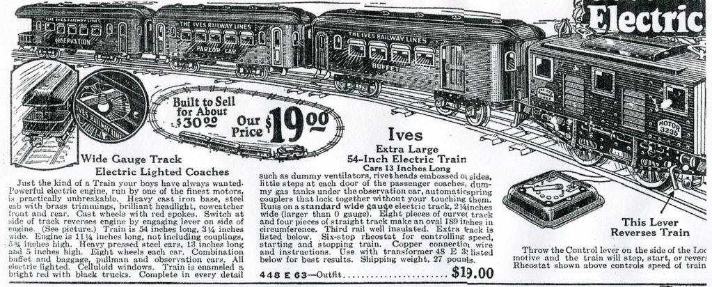 The Montgomery Ward 3235 Special - PART 2 EDITORS NOTE: THE ARTICLE BELOW ORIGINALLY APPEARED IN THE MARCH 2015 ISSUE OF TRACKS. RECENTLY WE HAVE DISCOVERED A BOXED DEPARTMENT STORE SET IN RED.