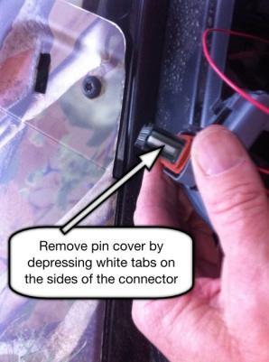 6 & 7. Use your fingernail to easily remove the plastic plugs. 14.