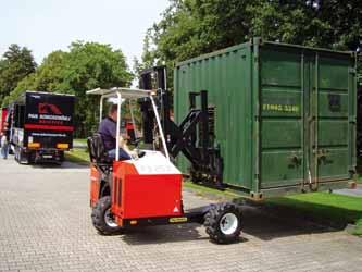 diesel engine 3100 to 3700 mm from 1850 kg (without forks) The lightest 3WD transportable
