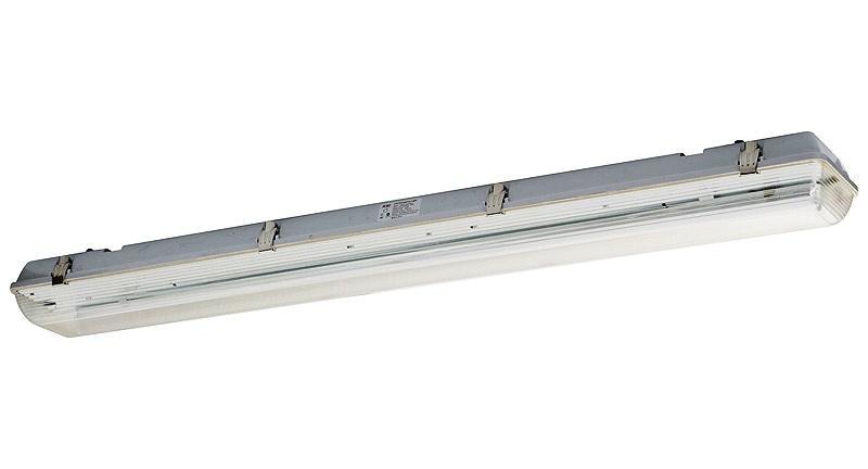 4 Foot Single 18w tube/proof LED Non EM Light MODEL: FP4F18LEDWP Protection Class: IP65. Specially designed for water proof, dust proof & corrosion proof.