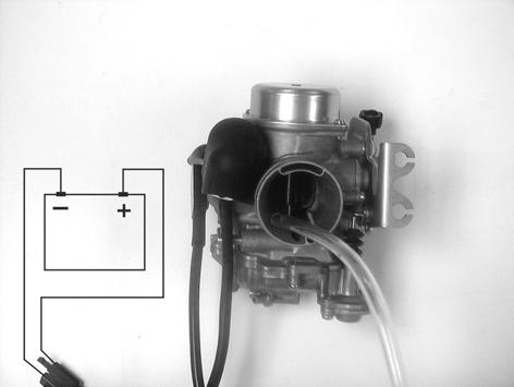 Connect a hose to the fuel enriching circuit of the carburetor.