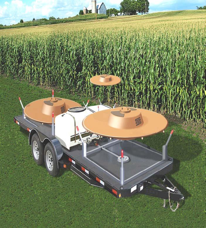 AUTONOMOUS SPRAYSHIP SUPPORT Fast easy transport system A simple support trailer 3 Auto docking stations