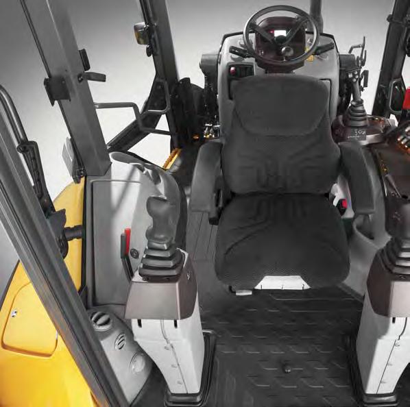 Volvo Cab Take command with all-day ergonomic comfort features such as