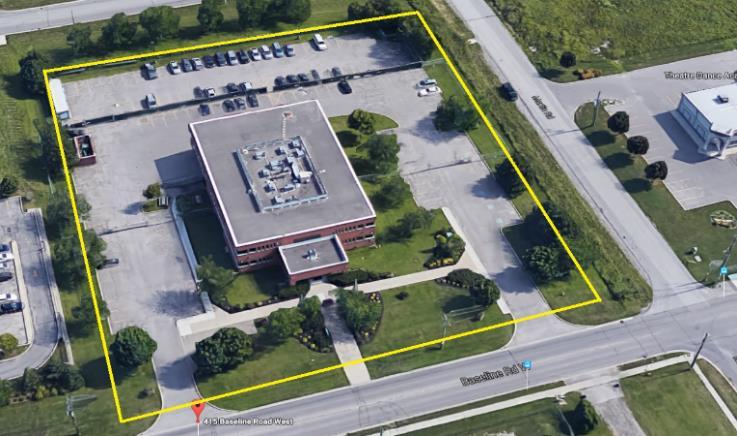 FOR SALE / LEASE 415 BASELINE RD., BOWMANVILLE OFFICE BUILDING 34,972 SQ.FT ON 2.87 ACRES For further information contact: Robert Bellissimo President, Broker of Record rbellissimo@strategicpm.