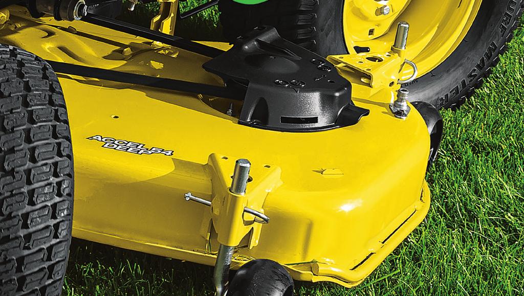 18 Drummond & Etheridge This is how we run The new Accel Deep Mower Deck The all-new Accel Deep mower deck is engineered for excellence, literally from the ground-up.