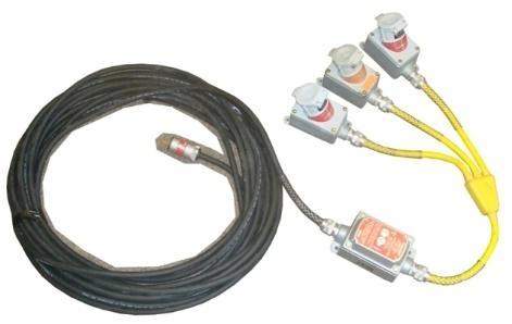 1ph Ground Fault inline Monitor 15/20a, 125v, 1ph Twist to Seal