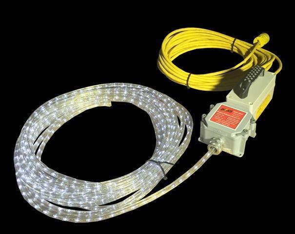 Tank & Vessel Entry LED ROPE LIGHTS Rated for Wet Location Use Only UL Validated by Bossltg, Inc.