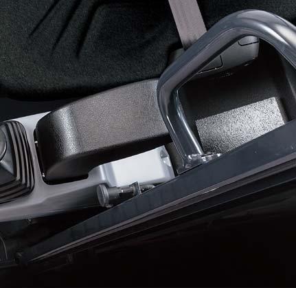suspension seat helps you work longer with less strain and fatigue.