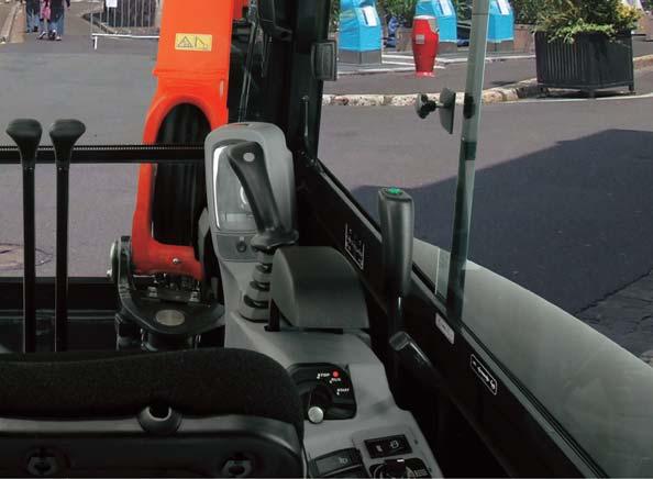 Intuitive panel Following the excellence of Kubota s Control System, the intuitive panel puts convenience at the operator s fingertips.