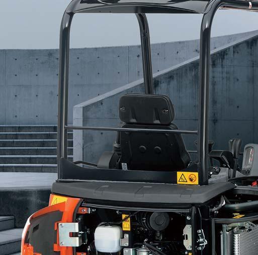 The KX0304 is also equipped with a full range of safety