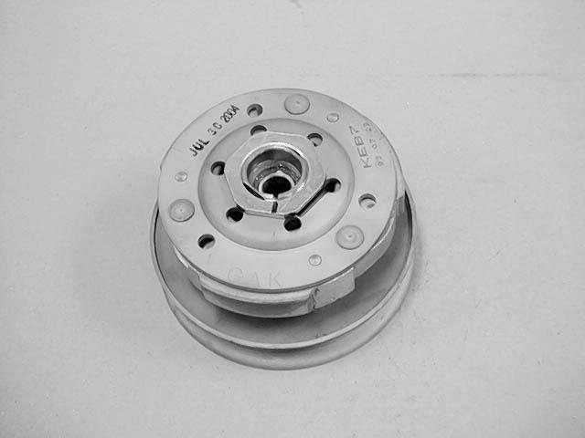 REMOVAL Remove the drive pulley. ( 8-8) Hold the clutch outer with the universal holder and remove the 10mm clutch outer nut. Remove the clutch outer.